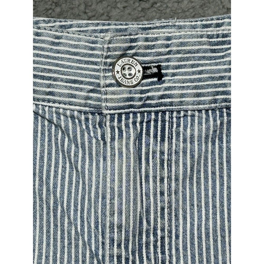 Lauren Jeans Co Seersucker Shorts Womens Size 10 Polo Ralph Lauren Chore Shorts - Picture 2 of 15
